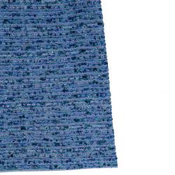 Pre Owned St. John Blue Tweed Skirt Suit S