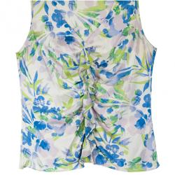 مملوكة مسبقًا St. John Sleeveless Floral Blouse L