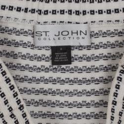 Pre Owned St. John Monochrome Knit Skirt M