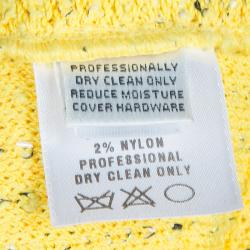 Pre Owned St. John Yellow Tweed Jacket M