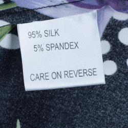 St. John Silk Floral Shirt L