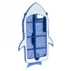 Stella McCartney Blue Glitter Rubber Shark iPhone 7 Case
