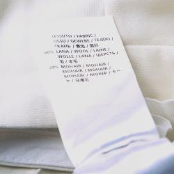 Pre Owned بنطلون ستيلا ماكرتني ألبرتا ساق عريضة موهير صوف كريمي S