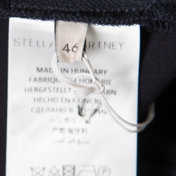Pre Owned Stella McCartney Navy Blue Wool Cropped Eden Kick Pants L