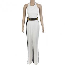 Pre Owned Stella McCartney Anna Stretch-Cady Velvet Jumpsuit S