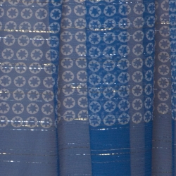 Pre Owned Stella McCartney Blue Printed Silk-Blend Chiffon Tiered Maxi Elsa Skirt XL