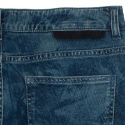 مملوكة مسبقًا Stella McCartney Hibiscus Print Denim Jeans M
