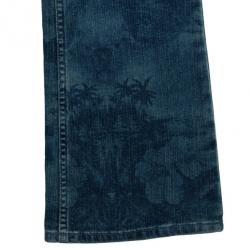 مملوكة مسبقًا Stella McCartney Hibiscus Print Denim Jeans M
