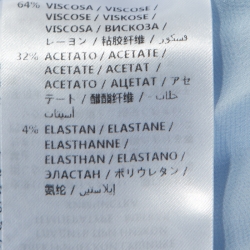 Pre Owned Stella McCartney Blue Colourblock Silk Belted Dress M