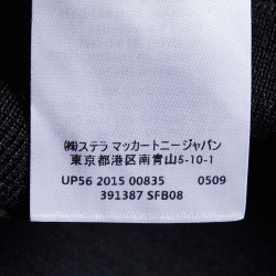 Pre Owned Stella McCartney Black Wool Zip Front Cropped Jacket S