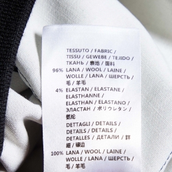 Pre Owned Stella McCartney Black Wool Zip Front Cropped Jacket S