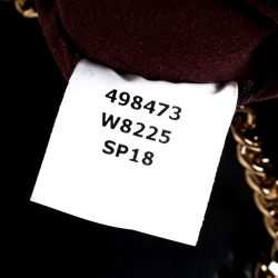 Pre Owned Stella McCartney Black Velvet Volcano Embroidered Mini Falabella Shoulder Bag