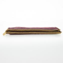 مملوكة مسبقًا Stella McCartney Falabella Shaggy Deer Burgundy Fold Over Clutch 