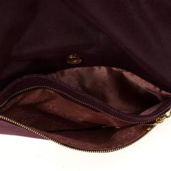 مملوكة مسبقًا Stella McCartney Falabella Shaggy Deer Burgundy Fold Over Clutch 
