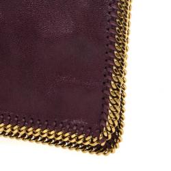 مملوكة مسبقًا Stella McCartney Falabella Shaggy Deer Burgundy Fold Over Clutch 
