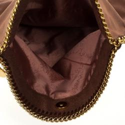 مملوكة مسبقًا Stella McCartney Brown Falabella Shaggy Deer Fold Over Clutch 