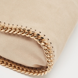 Pre Owned Stella McCartney Beige Faux Leather Mini Falabella Tote