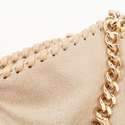 Pre Owned Stella McCartney Beige Faux Leather Mini Falabella Tote