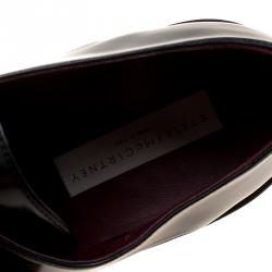 مملوكة مسبقًا Stella McCartney Black Faux Leather Odette Loafers Size 39