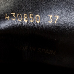 Pre Owned بوت للكاحل ستيلا مكارتني هاي كليبر سويدي صناعي وجلد نعل سميك مقاس 37