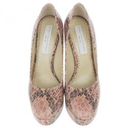 مملوكة مسبقًا Stella McCartney Corinne Python Platform Pumps Size 38