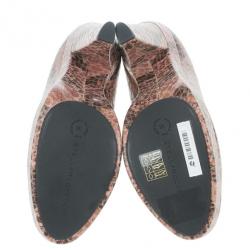 مملوكة مسبقًا Stella McCartney Corinne Python Platform Pumps Size 38