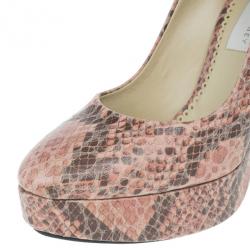 مملوكة مسبقًا Stella McCartney Corinne Python Platform Pumps Size 38
