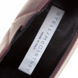 مملوكة مسبقًا Stella McCartney Burgundy Faux Leather Square Toe Ankle Boots Size 37