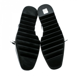 Pre Owned حذاء دربي ستيلا ماكرتني نعل سميك اليس جلد لامع صناعي أسود مقاس 40