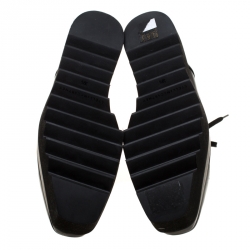 مملوكة مسبقًا حذاء ستيلا ماكرتني دربي نعل سميك اليز نجوم جلد صناعي أسود مقاس 37.5