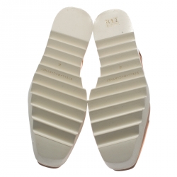 Pre Owned حذاء ستيلا ماكرتني دربي نعل سميك اليز نجوم جلد صناعي أسود مقاس 37.5