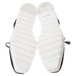 مملوكة مسبقًا حذاء رياضي ستيلا ماكرتني أربطة نعل سميك أليس دانتيل أسود مقاس 39