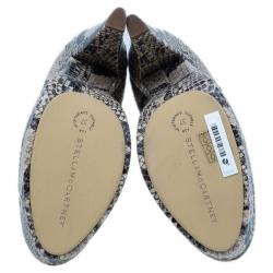 مملوكة مسبقً�ا بوت كاحل ستيلا مكارتني بتأثير جلد ثعبان زائف مقاس 37