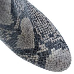 مملوكة مسبقًا بوت كاحل ستيلا مكارتني بتأثير جلد ثعبان زائف مقاس 37