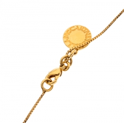 Stella McCartney Matchstick Enamel Gold Tone Pendant Necklace