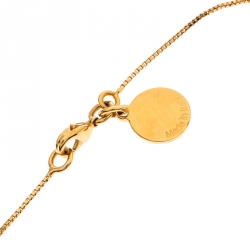 Stella McCartney Matchstick Enamel Gold Tone Pendant Necklace