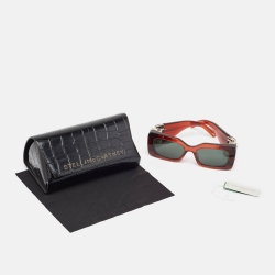 Pre Owned Stella McCartney Brown/Black SC400461 Falabella Square Sunglasses