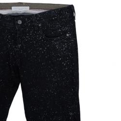 مملوكة مسبقًا Stella McCartney Black Dotted Jeans M