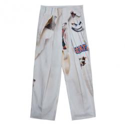 Pre Owned Stella McCartney Printed Silk Trousers S
