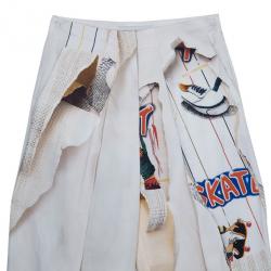 Pre Owned Stella McCartney Printed Silk Trousers S