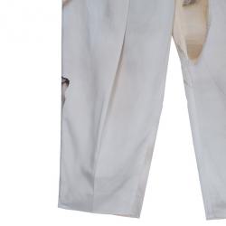 Pre Owned Stella McCartney Printed Silk Trousers S