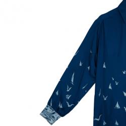 مملوكة مسبقًا Stella McCartney Blue Silk Tunic Dress M