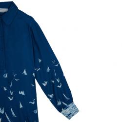 مملوكة مسبقًا Stella McCartney Blue Silk Tunic Dress M