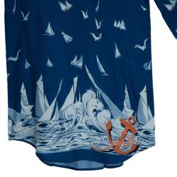 مملوكة مسبقًا Stella McCartney Blue Silk Tunic Dress M