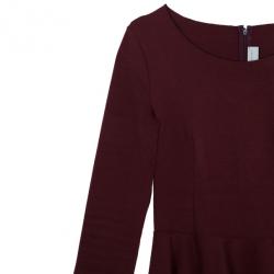 Pre Owned Stella McCartney Burgundy Peplum Top M