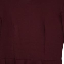 Pre Owned Stella McCartney Burgundy Peplum Top M