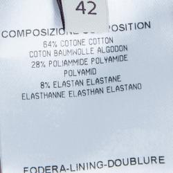 Pre Owned Stella McCartney Burgundy Peplum Top M