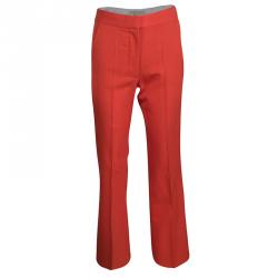 Pre Owned Stella McCartney Red Wool Ingrid Blazer and Cropped Pant Suit XS