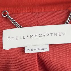 Pre Owned Stella McCartney Red Wool Ingrid Blazer and Cropped Pant Suit XS