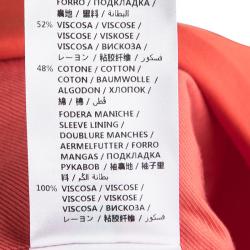 Pre Owned Stella McCartney Red Wool Ingrid Blazer and Cropped Pant Suit XS